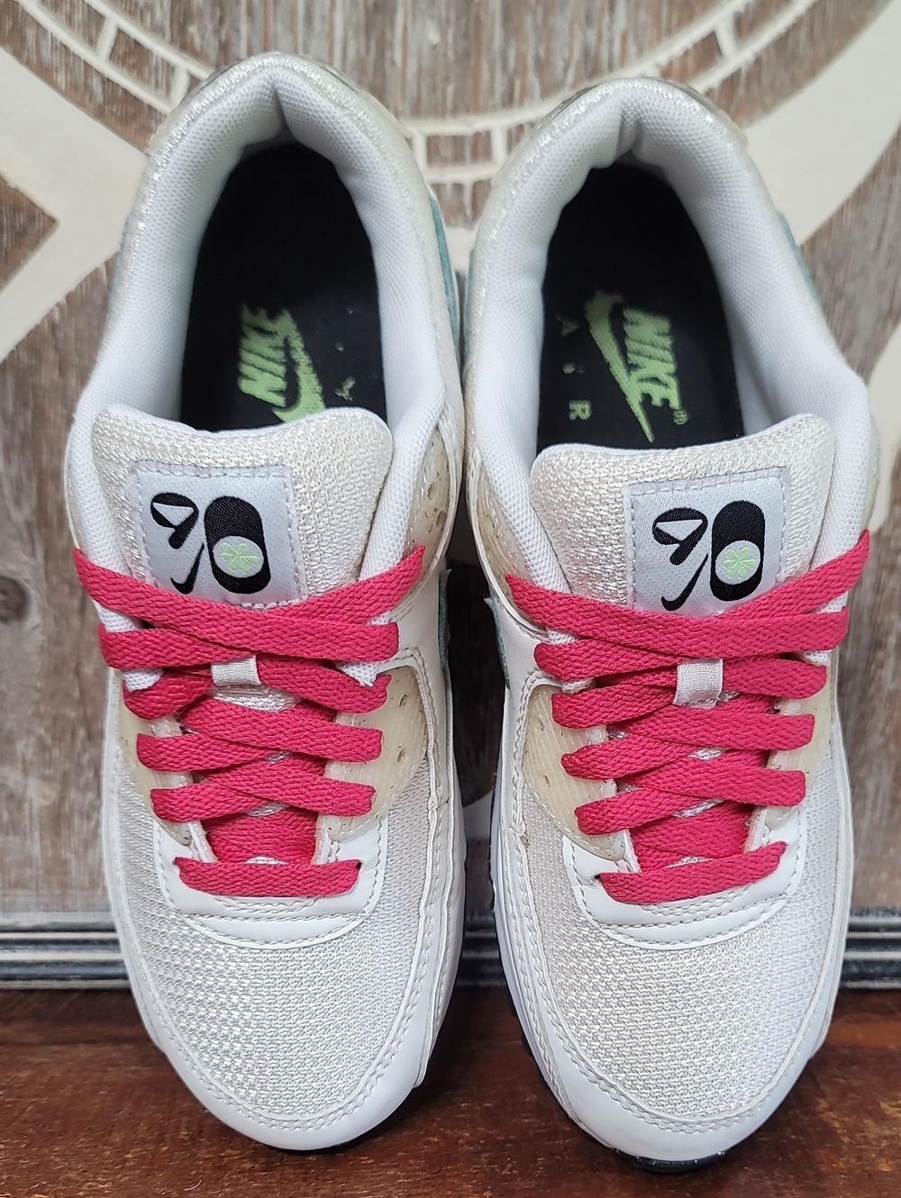 Nike Air Max 90 (Special Edition) 'Summit White Neptune Green' Wmns 7 Great Cond - Picture 7 of 14